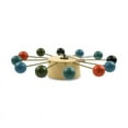 thumbnail image 4 of LeisureMod Concordia Modern Design Round Colorful Balls Silent Non-Ticking Wall Clock, 4 of 6
