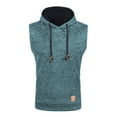 thumbnail image 2 of aidice Mens Hooded Tank Tops Sleeveless Regular Fitting Spring Summer Athletic Running T Shirts, 2 of 4