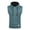 Blue, variant on Men Sleeveless Thermal Vest Hoodie Workout Gym Sports Casual Sweater Pullover Hooded Drawstring Sweatshirt Top (Medium, White)
