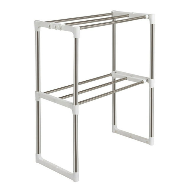 2-Tier Microwave Oven Shelving Rack Kitchen Stand Storage Shelf Micro Organiser