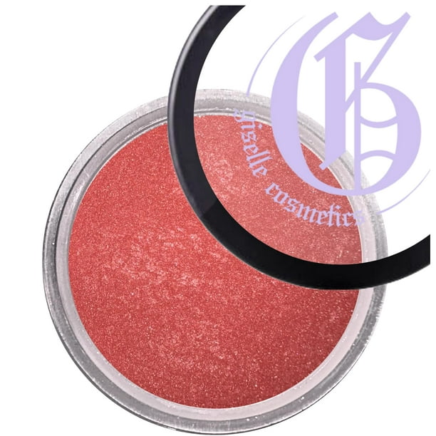 Giselle Cosmetics Red Hawaii Matte Blush Maquillaje mineral Maquillaje puro sin talco Minerales Mate Suelto Maquillaje facial en polvo Rubor para mejillas 5 gramos Tamaño de viaje Rubor
