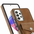 thumbnail image 6 of Nalacover Wallet Case for Samsung A23 4G, Premium Leather Case with Card Holder, 360°Rotation Ring Kickstand, RFID Blocking Protective Magnetic Back Clsoure Case for Samsung Galaxy A23 4G, Brown, 6 of 13
