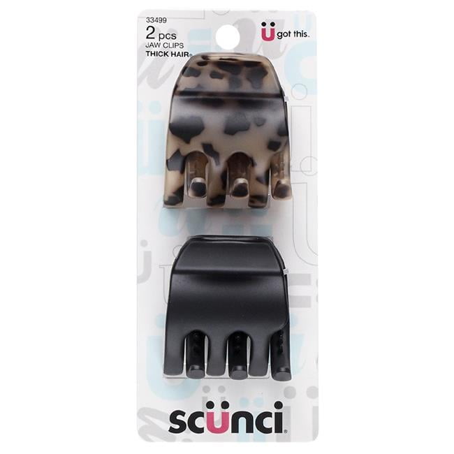 Conair 7405596 Scunci Large Chunky Jaw Clip - Pack of 2