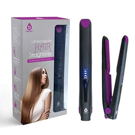 Pursonic USB Rechargeable Portable Hair Straightener Mini Cordless Flat Iron Professional Salon