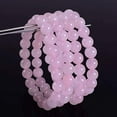 thumbnail image 3 of Natural Rose Quartz Gemstone 8mm Round Beads Stretch Bracelet 7 Inch Unisex, 3 of 3