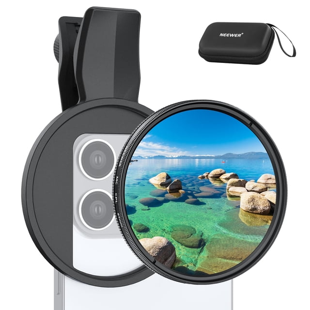 Filtro de lente para cámara de teléfono NEEWER, filtro CPL con clip de 67 mm