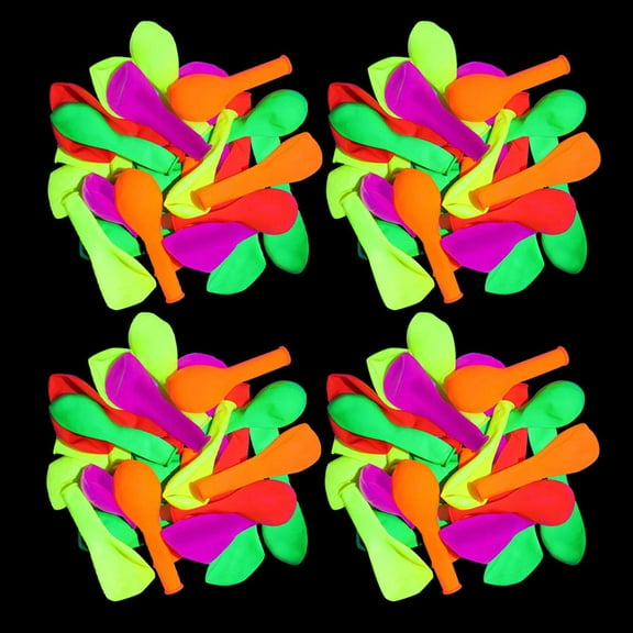 FRCOLOR 100Pcs Mini Glowing Balloons Assorted Color For Kids Party And Festival