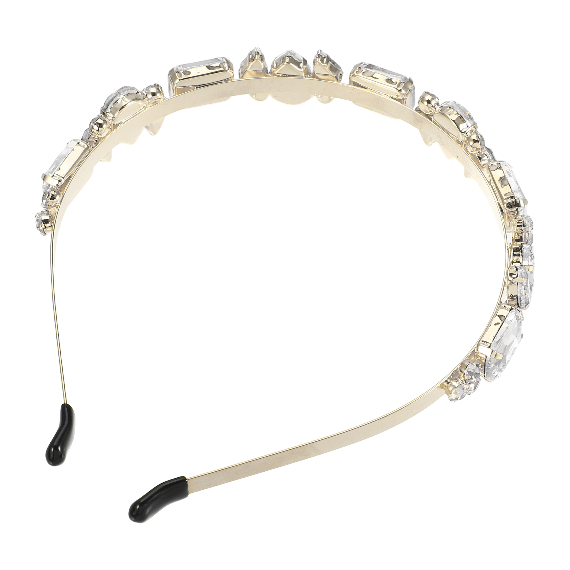 Unique Bargains Fashion Vintage Thin Rhinestone White