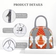 thumbnail image 4 of Fotbe Hello Fall Gnomes Bolsa de Almuerzo con Estampado, Lonchera Aislada, Contenedor de Comida Reutilizable Tipo Cooler a Prueba de Fugas, 4 of 6
