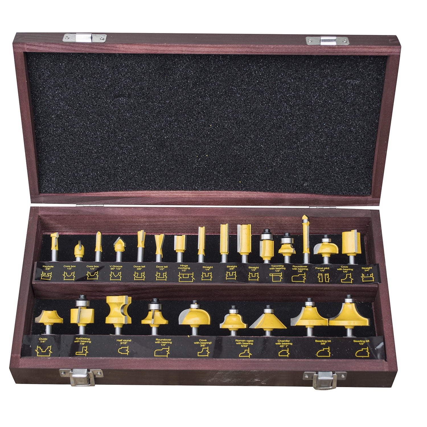 24 Piece Router Bit Set
