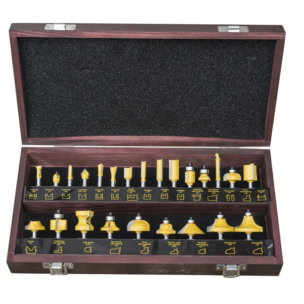 24 Piece Router Bit Set - Walmart.com