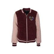 Limited Too Colorblock fuzzy fur bomber jacket (big girls)