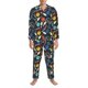 thumbnail image 3 of Balery Bowling Ball Pijama para Hombre de Dos Piezas con Manga Larga, Conjunto de Dormir y Descanso Suave con Bolsillos-Small, 3 of 7