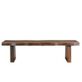 thumbnail image 5 of Taran Designs Darcy 68" Live Edge Solid Wood Dining Bench in Dark Brown, 5 of 9