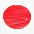 thumbnail image 2 of Tapis en Caoutchouc Antidérapant Résistant à la Chaleur Tapis en Caoutchouc Antidérapant Coussin de Dessous de Verre Rond Coloré Napperon Support de Pot Tapis en Silicone pour Table, 2 of 2