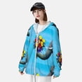 thumbnail image 3 of Lsque Elephant Trunk Couple Flowers UPF 50+ Lightweight Sun Protection Men's Women's Long Sleeve Shirt, Hoodie Performance -XX-Large, 3 of 9