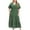 Green-A, variant on Fashion Dresses for Womens 2025 Plus Size Oversized V-neck Short Sleeved Printed Casual Dress