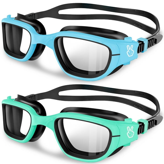 Vvinca Kids Swim Goggles, Swimming Goggles for Toddlers Kids 3-14 Anti-Fog UV Protection No Leak Pool Glasses for Boys Girls