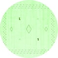 thumbnail image 1 of Ahgly Company Indoor Round Solid Green Modern Area Rugs, 8' Round, 1 of 1