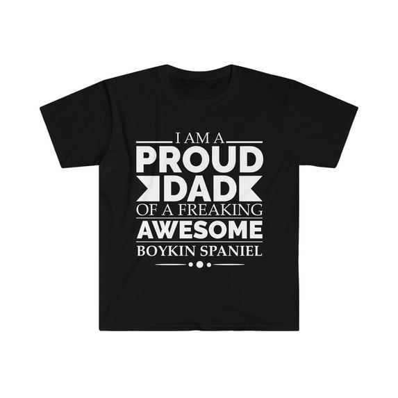 Proud dad boykin spaniel Dog Dad Owner Father's Day Unisex T-shirt S-3XL