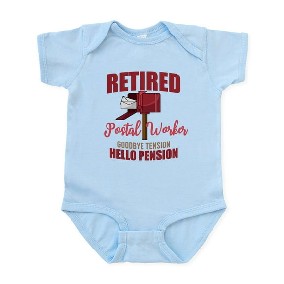 CafePress - Retired Postal Worker Funny Postman Hell Body Suit - Baby Light Bodysuit, Size Newborn - 24 Months