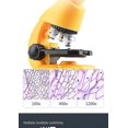 thumbnail image 2 of Juego de microscopio de vástago para niños, lupa de 1200x, ciencia biológica, pequeño experimento, rompecabezas, juguete educativo científico (amarillo), 2 of 3