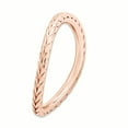 thumbnail image 3 of Sterling Silver Polished Pink-Plated Wave Ring, 3 of 8