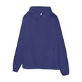 thumbnail image 5 of Breezora Womens Lightweight Oversized Hooded Spring Jacket Thin Layer Outerwear Plus Size L Size Navy, 5 of 5