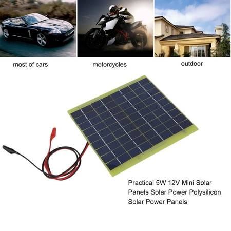 Practical 5W 12V Mini Solar Panels Solar Power Polysilicon Solar Power Panels