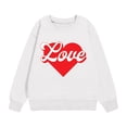 thumbnail image 4 of Teen Girls Sweatshirt Cute Printed Long Sleeves Sweatshirts with Pockets Casual Crew Neck Fall Winter Pullover Tops Clothes Casual Comfy Fleece Jumper School Warm Girl Coat, 4 of 4