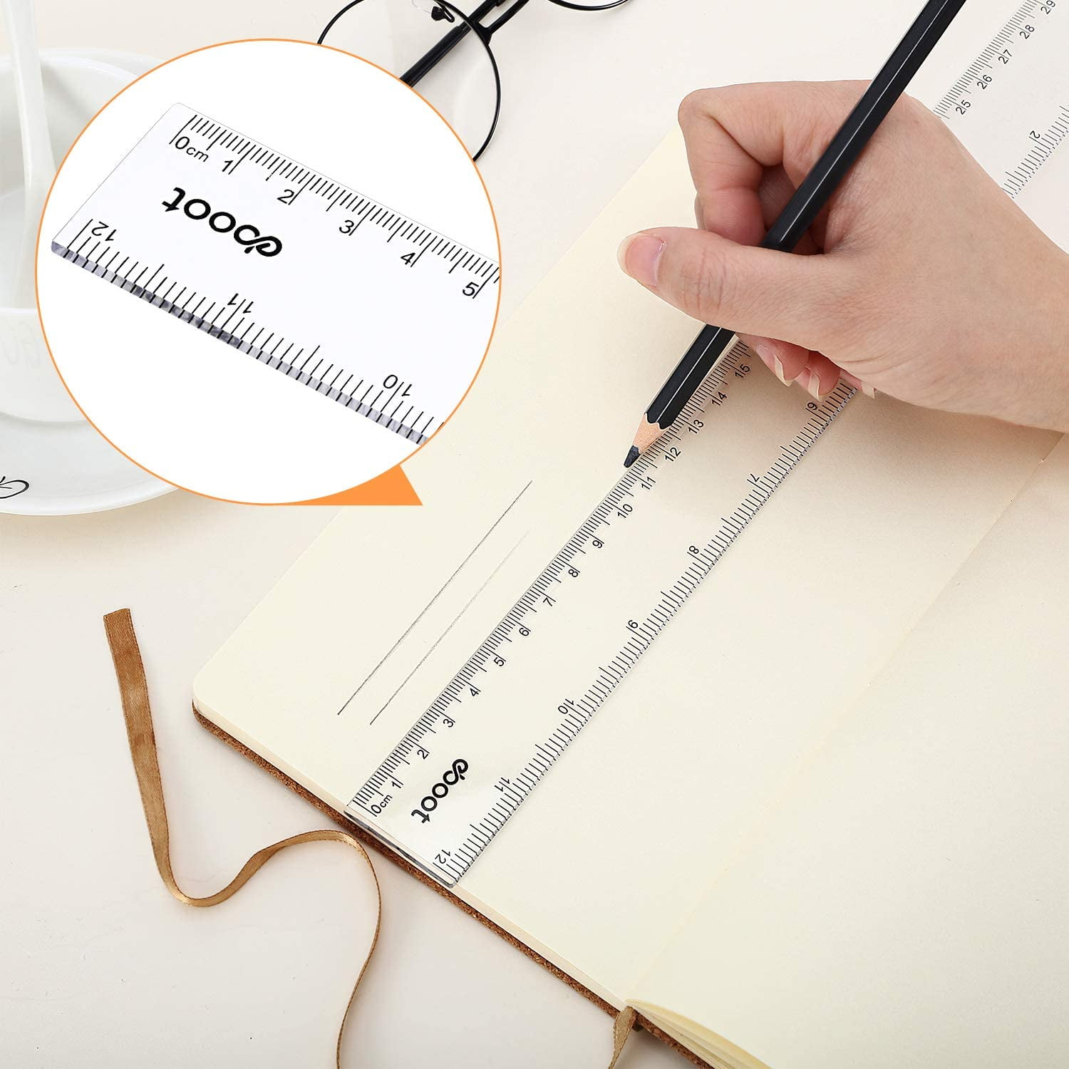NUOBESTY Splited Classroom Ruler Plastic Long Math Teaching Ruler Blackboard Whiteboard Measuring Tool with Handle for Office School Home NUOBESTY Splited Classroom Ruler Plastic Long Math Teaching Ruler Blackboard Whiteboard Measuring Tool with Handle for Office School Home