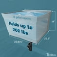thumbnail image 2 of Tehila Wall-Mounted Gray Utility Sink with Drain Assembly Kit, 2 of 9