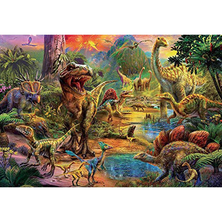 Educa Puzzle 1000 Land of Dinosaurs