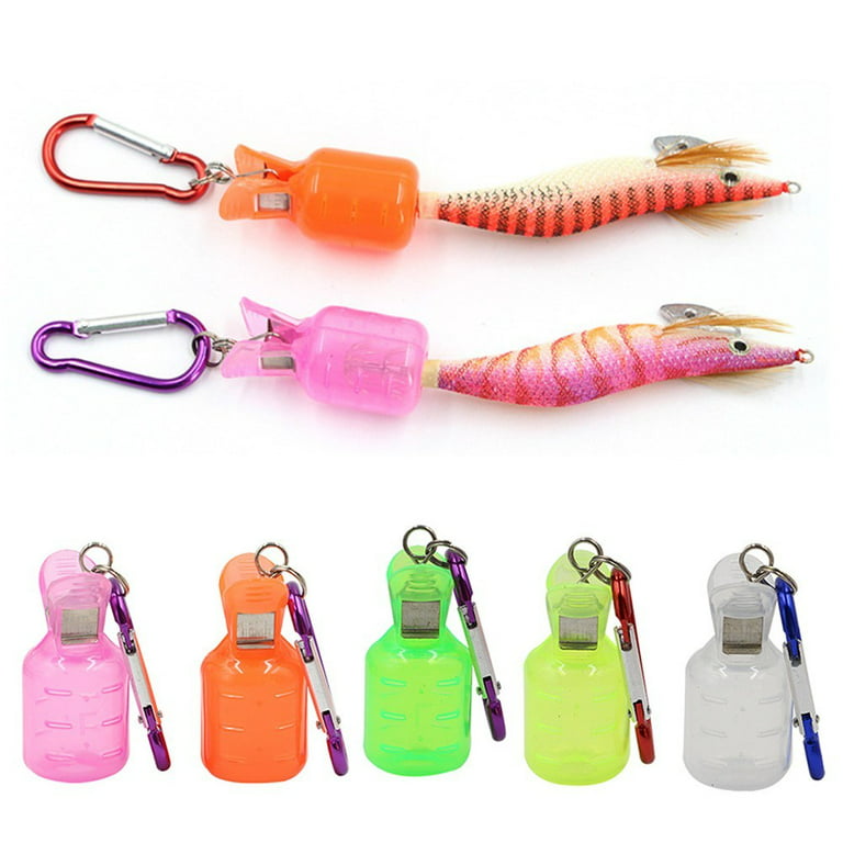5Pcs Jig Hook Covers Protector With Carabiner For Egi Fishing Lure