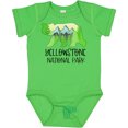 thumbnail image 3 of Inktastic Yellowstone National Park Mountains and Bear Shape Boys or Girls Baby Bodysuit, 3 of 5