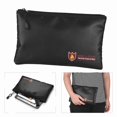 thumbnail image 4 of Fireproof Document Bag Silicone Coated Fiberglass Money Holder With Zipper Closure, Pouch For Jewelry Valuables, 4 of 7