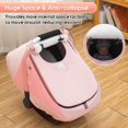 thumbnail image 4 of Funda Universal para Silla de Coche Invierno THE KENKYO para Bebé Niña Rosa, 4 of 7