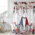 thumbnail image 6 of Pink Valentine's Day Shower Curtain Set - Extra Long 72" x 96" Washable Bathtub Curtain with 12 Hooks, Spring Floral Gifts Eucalyptus Leaves Waterproof Fabric Shower Curtains for Bathroom Décor, 6 of 6