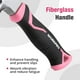 thumbnail image 5 of Martillo de Garra WORKPRO Rosa con Mango de Fibra de Vidrio y Agarre Antigolpes, 5 of 7