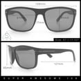 thumbnail image 3 of Mens Tempered Glass Lens Wrap Around Plastic Sport Sunglasses Shiny Black, 3 of 8