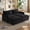 Black, variant on Duolove Furniture 75" Corduroy 2-Seater Comfortable Cloud Sofa with 2 Movable Footrests for Living Room, Oversized Deep-Seat Recliner, Upholstered Large-Size Sofa Bed with 2 Cushions