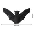 thumbnail image 2 of Halloween Outdoor Decorations, Halloween Party Decorations, Patio Wall Decorations Outdoor, Black Home Decor, 19X9 Inch Black Woven Rattan Bat Hanging Ornament for Festive, 2 of 4