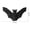 D, variant on Halloween Black Bat Decoration, Woven Bat Halloween Craft Decor, Handcrafted Bat Party Supplies Halloween Hanging Decorations Indoor/Outdoor Yard Display(B)