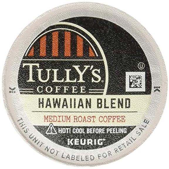 Tullys Coffee Hawaiian Blend, Single-Serve Keurig K-Cup Pods, Medium Roast Coffee, 24 Count