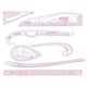 thumbnail image 5 of Regla de curva francesa Reglas de curva Plantilla de dibujo Ropa Herramientas de costura DIY Costura 8 piezas, 5 of 9
