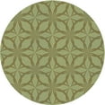 thumbnail image 1 of Ahgly Company Indoor Round Patterned Avocado Green Area Rugs, 4' Round, 1 of 1