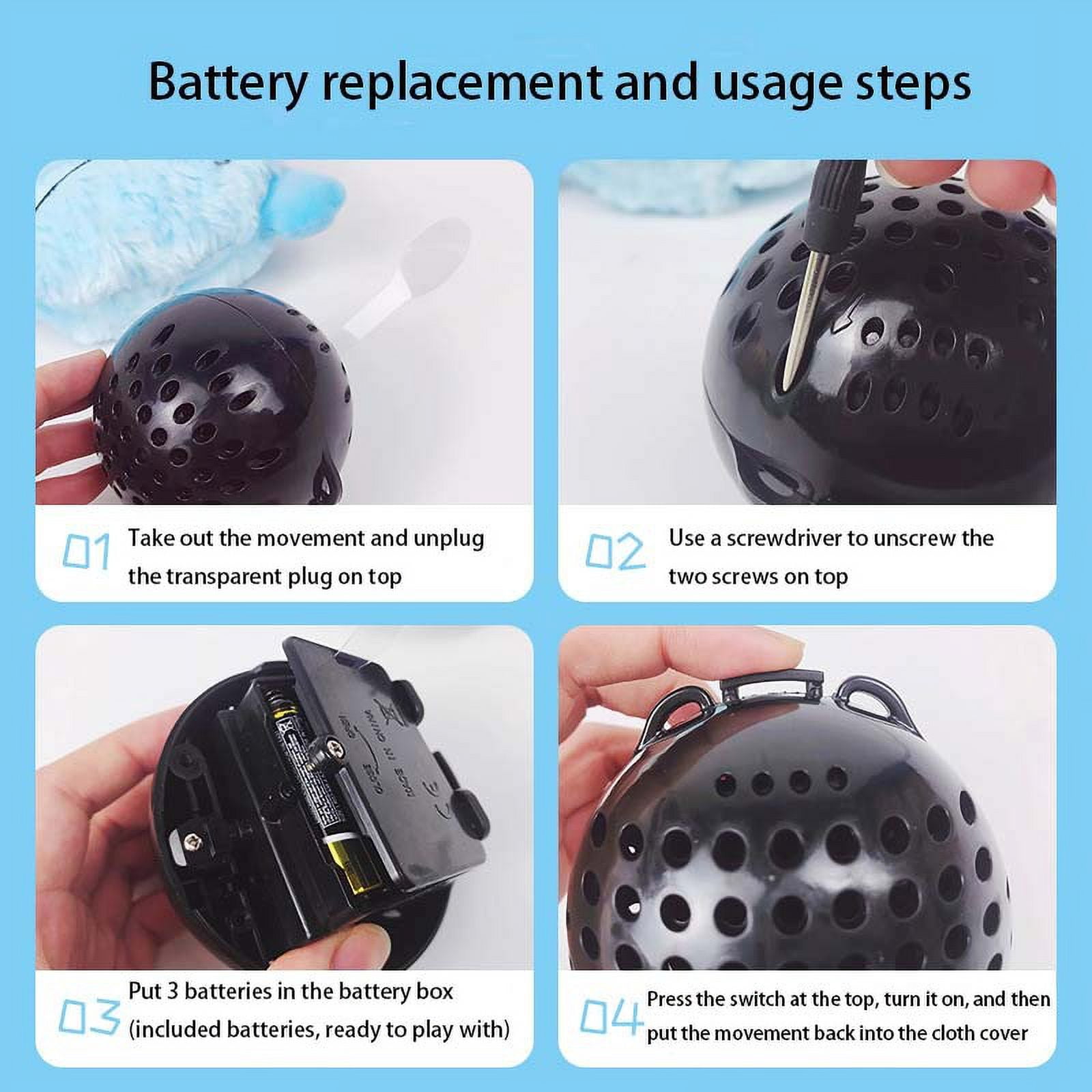 Upgraded dog toy interactive monster plush clucking ball shaking squeaking crazy bouncing toy puppy exercise electronic toy pet electric entertainment