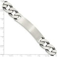 thumbnail image 3 of Sterling Silver 8.5Inch Engraveable Antiqued Curb Link Id Bracelet (8.5 X 10) Made In India qid123-8.5, 3 of 5