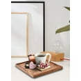 thumbnail image 2 of Decorative Square Acacia Wood Tray, 10.5" Square & 0.75" High - Set of 12, 2 of 3