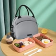 thumbnail image 4 of Byujiro Large Capacity Crossbody Lunch Bag - Multifunctional Portable Insulated Tote, Ideal Handheld Bento Box Carrier for Adults, Great for Work, Picnics & More, 4 of 6